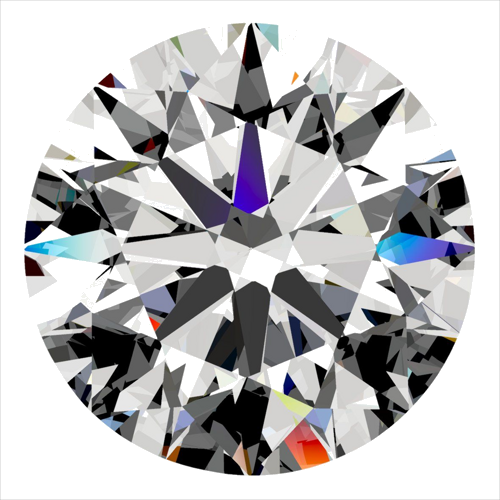 0.4 carat D-VVS2 Excellent cut Natūralus Round Deimantas (1)