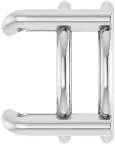 Pakabukas „Solitaire Slide“ 950 Platinos Round 8mm (3)