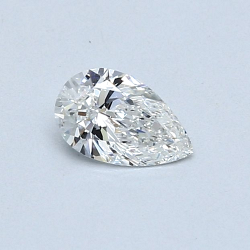 0.31 carat F-VVS2 Natūralus Pear Deimantas (1)