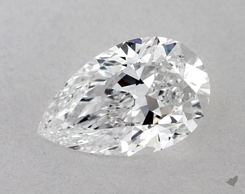 1.06 carat D-VS2 Natūralus Pear Deimantas (1)