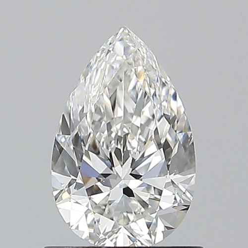 0.9 carat F-VS2 Natūralus Pear Deimantas (1)