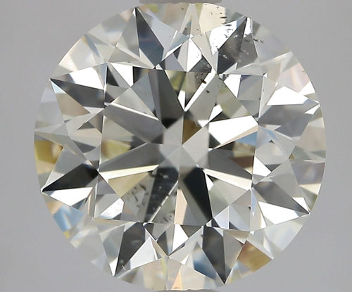 3.53 carat K-SI2 Excellent cut Natūralus Round Deimantas (1)