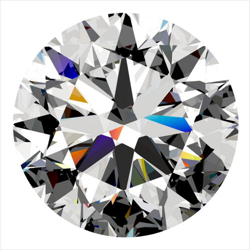 0.4 carat F-VVS2 Very Good cut Natūralus Round Deimantas (1)