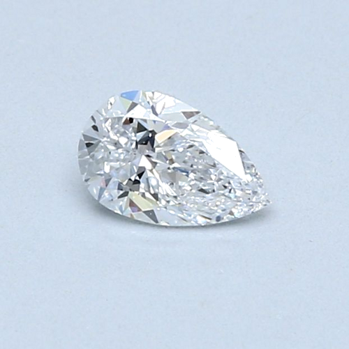 0.34 carat D-SI1 Natūralus Pear Deimantas (1)