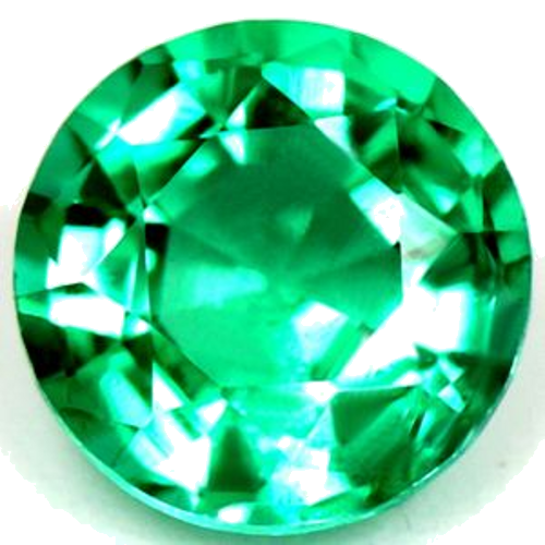 0.54 carat GREEN Round Smaragdas (1)