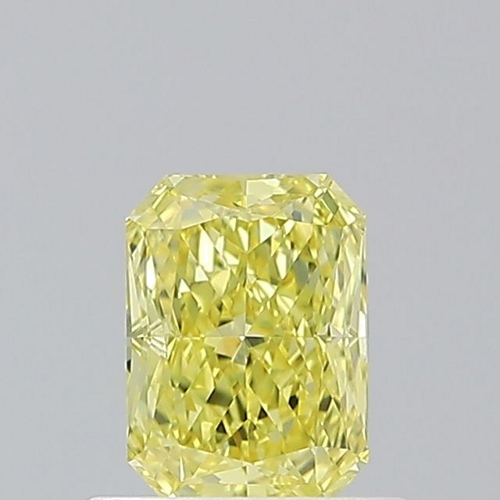 0.6 carat Fancy Intense Yellow-VVS1 Natūralus Radiant Deimantas (1)