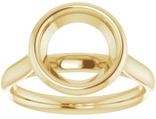 Sužadėtuvių Žiedas „Bezel-Set Solitaire“ 14k yellow gold Round 9mm (3)