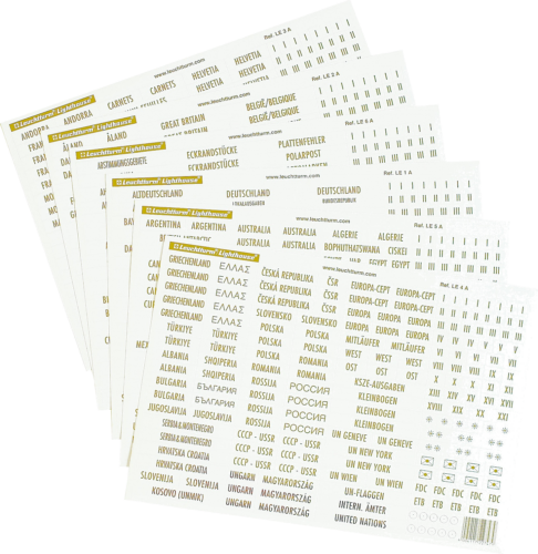 Stickers of various names and special markings (gold letters) (1)