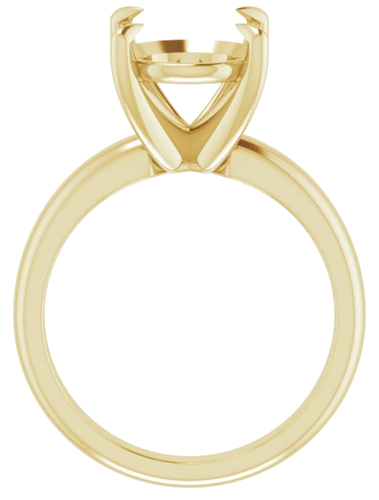Sužadėtuvių Žiedas „Claw-Prong Solitaire“ 14k yellow gold Oval 12mm x 10mm (2)