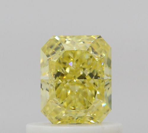 0.72 carat Fancy Intense Yellow-VVS1 Natūralus Radiant Deimantas (1)