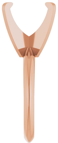 Sužadėtuvių Žiedas „Solitaire“ 585 Rožinis Aukso Oval 11mm x 9mm (4)