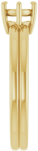 Sužadėtuvių Žiedas „Solitaire“ 10k yellow gold Oval 7mm x 5mm (4)