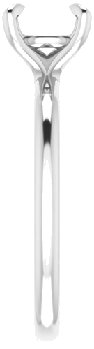 Platinum  7 mm Round Solitaire Engagement Ring Mounting (4)