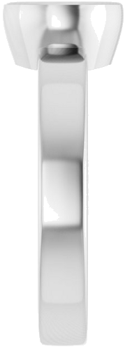 Sužadėtuvių Žiedas „Bezel-Set Solitaire“ 10k white gold Round 6.5mm (4)