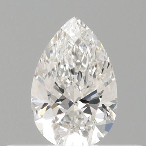 0.3 carat F-VVS2 Natūralus Pear Deimantas (1)