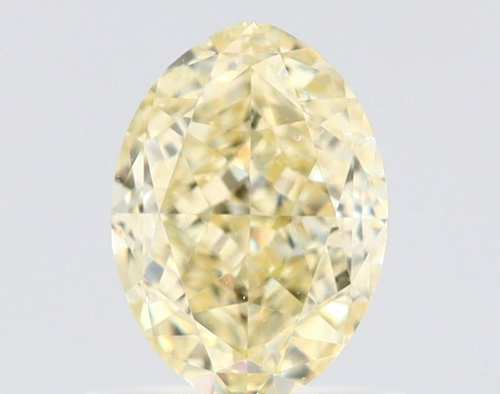 1.02 carat Fancy Light Yellow-VVS2 Natūralus Oval Deimantas (1)