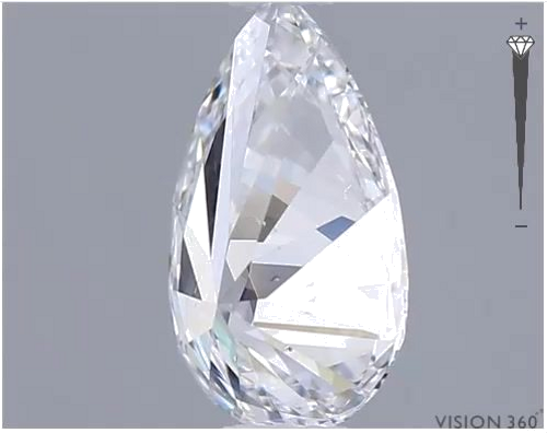 0.53 carat D-SI1 Natūralus Pear Deimantas (1)