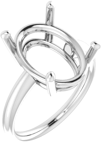 Sužadėtuvių Žiedas „Solitaire“ 925 Sidabro Oval 16mm x 12mm (1)