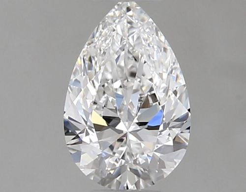 0.37 carat E-IF Natūralus Pear Deimantas (1)