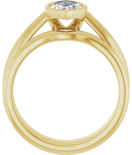 Sužadėtuvių Žiedas „Bezel-Set Solitaire“ 14k yellow gold Marquise 11mm x 5.5mm (7)