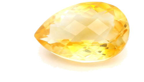 8.12 carat YELLOW Pear Citrine (1)