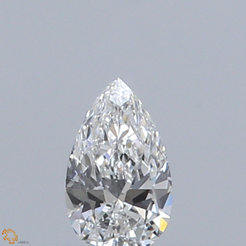 0.23 carat E-VS1 Natūralus Pear Deimantas (1)