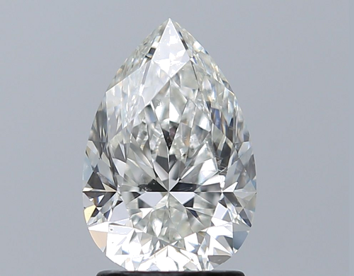 2.01 carat H-SI1 Natūralus Pear Deimantas (1)
