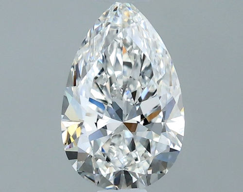 0.6 carat F-VVS1 Natūralus Pear Deimantas (1)