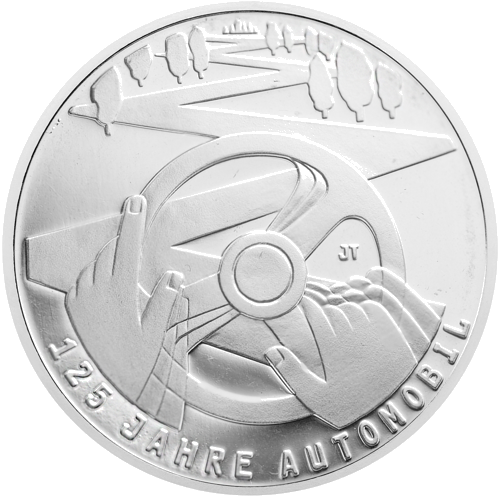 2011. gada Automobiļa jubileja Vācija 10 eiro sudraba monēta (1)