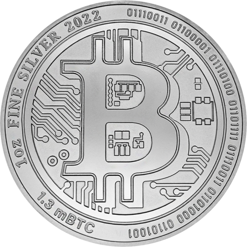 1 oz Биткоин 2022 Новая Зеландия серебряная монета (1)