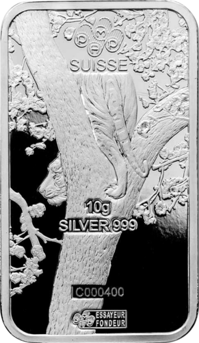 10 g Silver Bar 2022 Tiger Lunar PAMP (4)