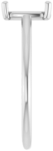 Sužadėtuvių Žiedas 14k white gold Elongated Cushion 8.5mm x 6.5mm (4)