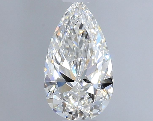 0.3 carat E-VVS1 Natūralus Pear Deimantas (1)
