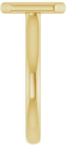 Sužadėtuvių Žiedas „Bezel-Set Solitaire“ 417 Geltonojo Aukso Emerald 9mm x 7mm (4)