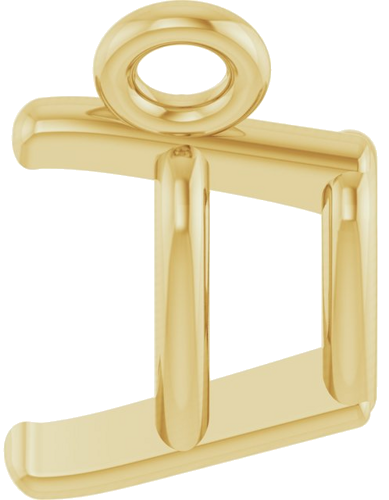 14K Yellow 4x4 mm Heart 3-Prong Solitaire Necklace Center (3)