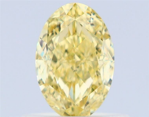 0.61 carat Fancy Intense Yellow-VS1 Natūralus Oval Deimantas (1)