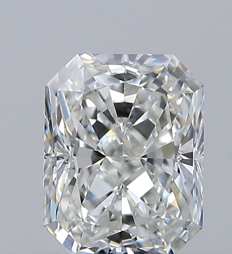 0.5 carat G-VVS2 Natūralus Radiant Deimantas (1)