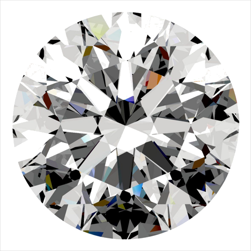 0.53 carat G-VVS2 Excellent cut Natūralus Round Deimantas (1)