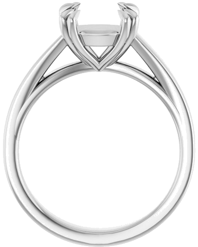 Sužadėtuvių Žiedas „Double Claw-Prong Solitaire“ 14k white gold Round 9mm (2)