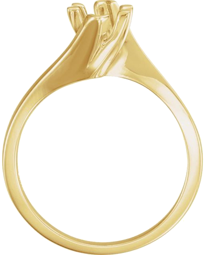 Sužadėtuvių Žiedas „V-End Solitaire“ 14k yellow gold Marquise 8mm x 4mm (2)