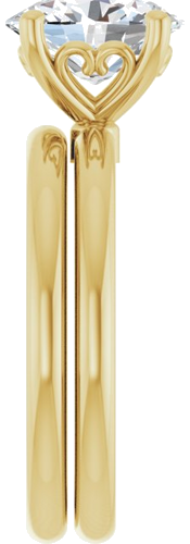 Sužadėtuvių Žiedas „Solitaire“ 14k yellow gold Oval 9mm x 7mm (9)