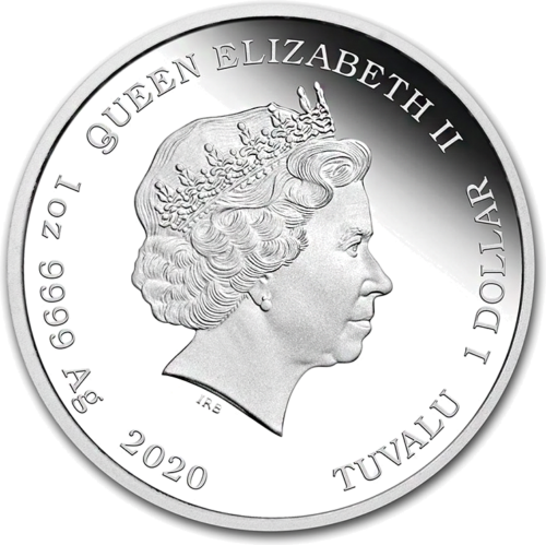 1 oz Džeimss Bonds No time to die 2020 Austrālija PROOF sudraba monēta (2)