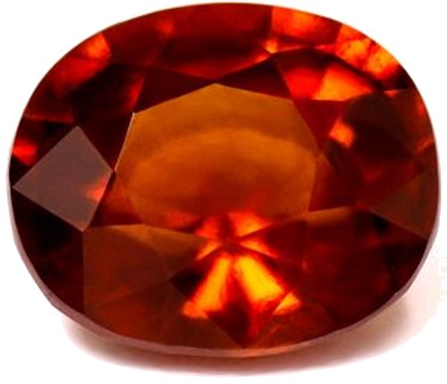 6.49 carat ORANGE Oval Garnet (1)