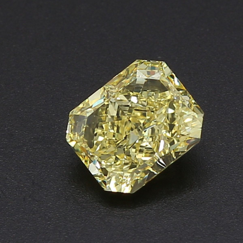 1.5 carat Fancy Yellow-VS2 Natūralus Radiant Deimantas (1)