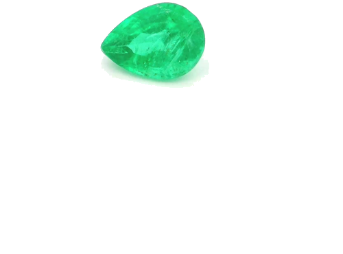 0.47 carat GREEN Pear Smaragdas (1)