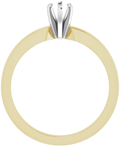 Sužadėtuvių Žiedas „Solitaire“ 14k yellow/white gold Marquise 7mm x 3.5mm (2)