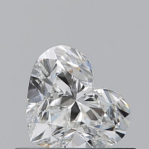 0.53 carat G-VVS2 Natūralus Heart Deimantas (1)