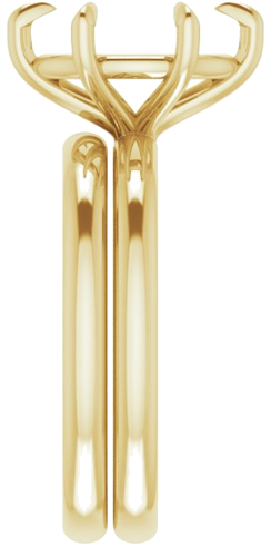 Sužadėtuvių Žiedas „Claw-Prong“ 14k yellow gold Oval 11mm x 9mm (9)