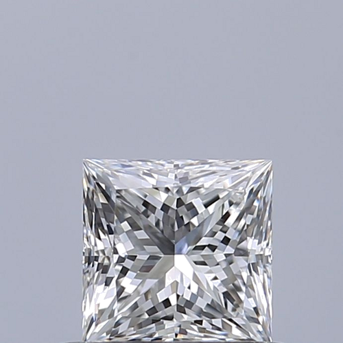 0.5 carat E-VVS2 Natūralus Princess Deimantas (1)