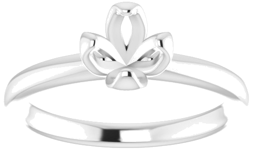 Sužadėtuvių Žiedas „Solitaire“ 14k white gold Round 6.5mm (3)